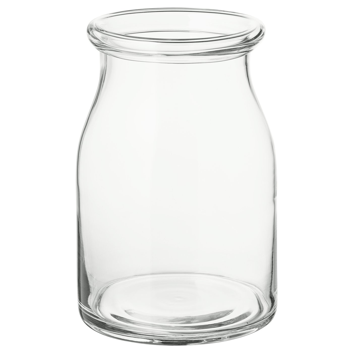 BEGÄRLIG Florero, vidrio transparente, 11 ½ "
