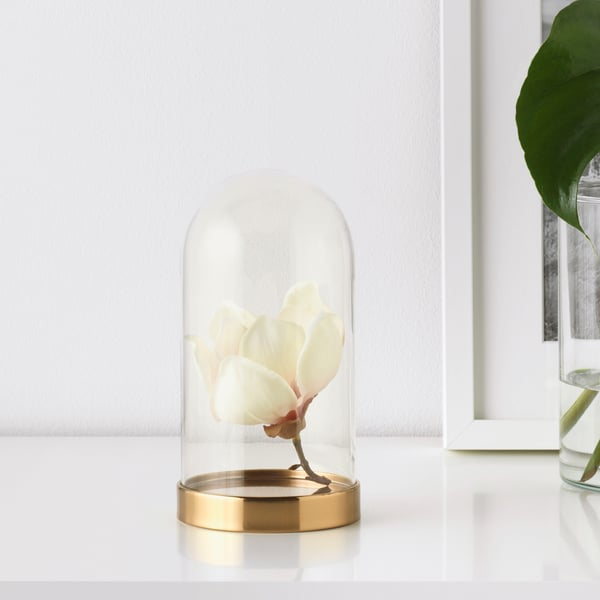 BEGÅVNING Cúpula de vidrio+base, 7 "