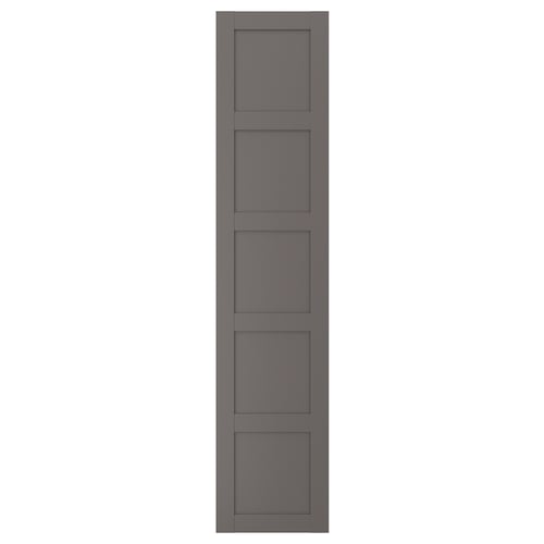 BERGSBO Puerta, gris oscuro, 19 1/2x90 3/8 "
