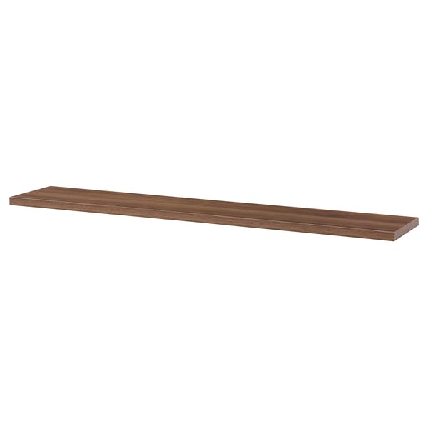 BERGSHULT Estante, efecto de nogal, 47 1/4x7 7/8 "