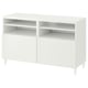 BESTÅ Mueble para TV+puertas, blanco/Sutterviken/Kabbarp blanco, 47 1/4x16 1/2x29 1/8 "