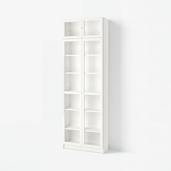BILLY / OXBERG Librero, blanco, 31 1/2x11 3/4x93 1/4 "