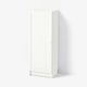 BILLY / OXBERG Librero con puerta, blanco, 15 3/4x11 3/4x41 3/4 "