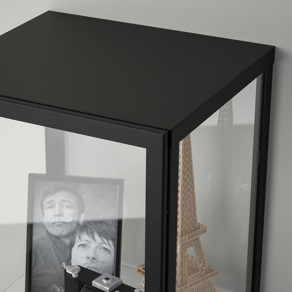 BLÅLIDEN Vitrina, negro, 13 3/4x12 5/8x59 1/2 "