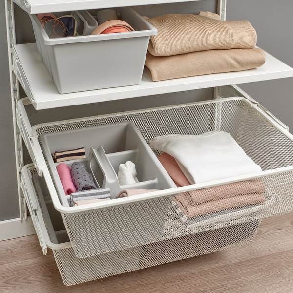 BOAXEL Combinación de armario, blanco, 24 3/8x15 3/4x79 "
