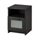 BRIMNES Mesita de noche, negro, 15 3/8x16 1/8x20 7/8 "