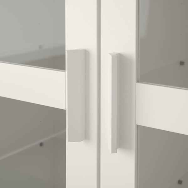 BRIMNES Vitrina, blanco, 31 1/2x74 3/4 "