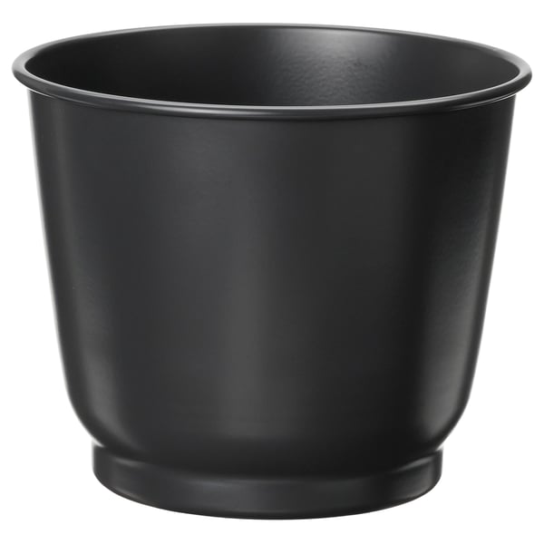 BROKTRAST Maceta, interior/exterior/gris oscuro, 4 ¾ "