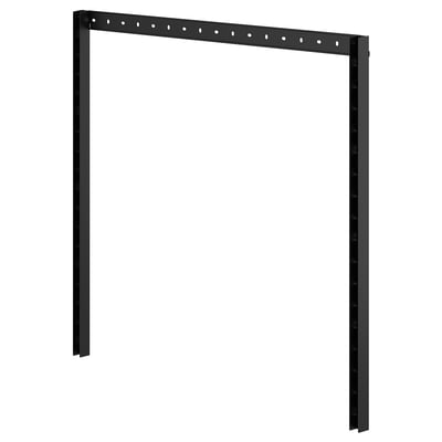 BROR 2 postes/1 riel de montaje, negro