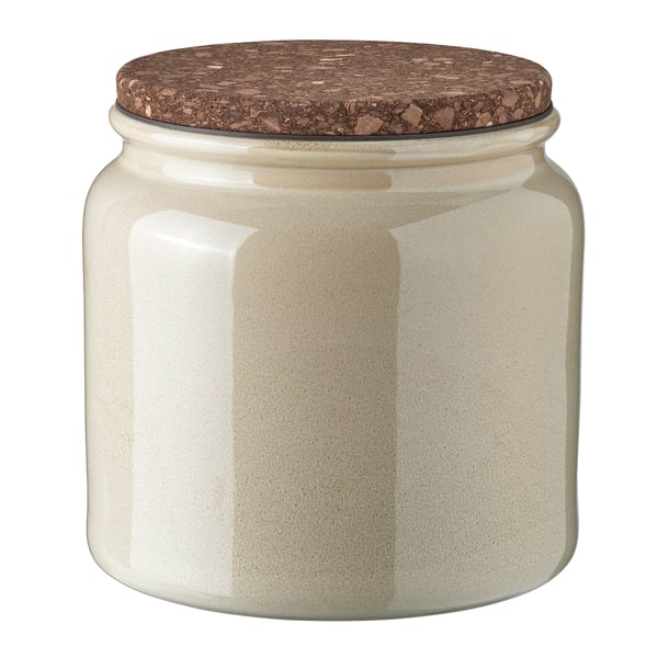 BRUGDHAJ Bote con tapa, beige, 128 oz