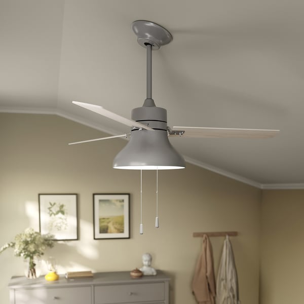 BRUNALGER Varilla extensión ventilador techo, gris, 11 3/4 "