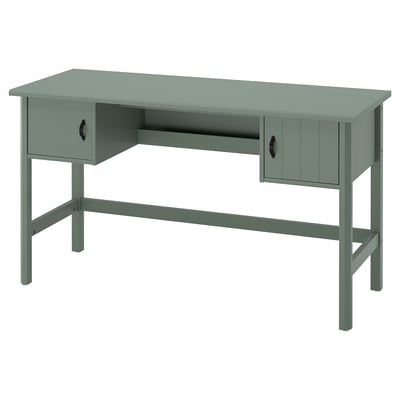 BRYTNING Escritorio, verde, 53 1/8x20 7/8x29 1/2 "