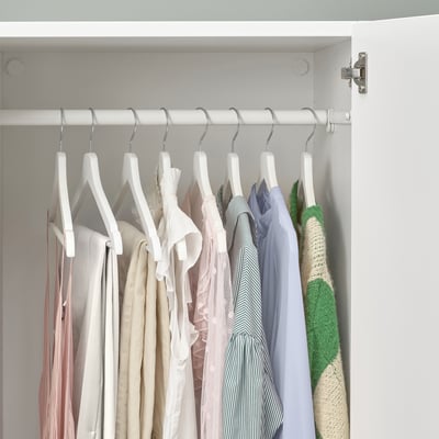 BUMERANG Gancho para ropa, blanco