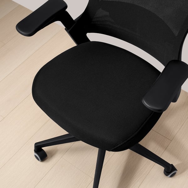 CENTERHALV Silla de trabajo, negro