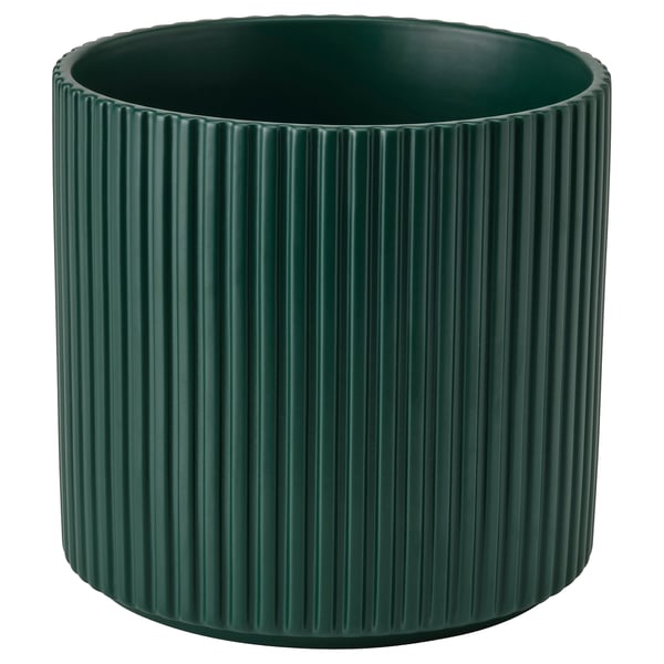 DAKSJUS Maceta, verde oscuro, 5 "