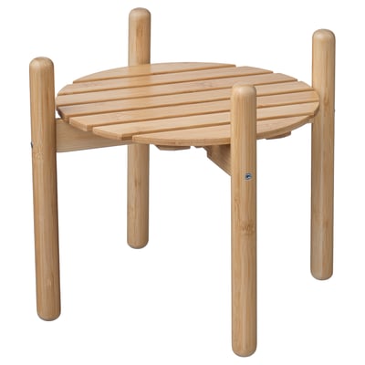 DAKSJUS Pedestal para plantas, bambú, 11 "