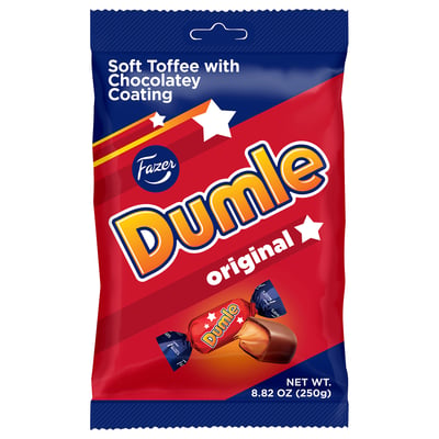 DUMLE Caramelos cubiertos de chocolate, 9 oz