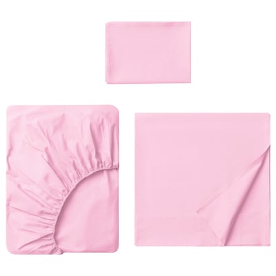 DVALA Juego de sábanas, rosado, Tamaño twin