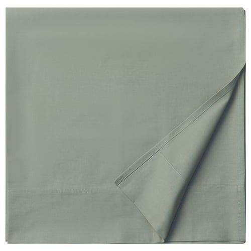 DVALA Sábana encimera, gris-verde, Tamaño full/doble