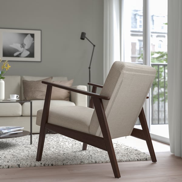 EKENÄSET Sillón, Kilanda beige claro