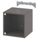 EKET Vitrina de pared, gris oscuro, 13 3/4x13 3/4x13 3/4 "