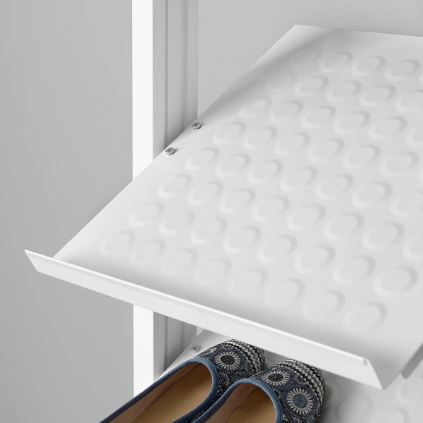ELVARLI Combinación de almacenaje abierta, blanco, 20 3/8x14 1/8x87 1/4-137 3/4 "