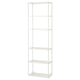 ENHET Armazón alto+estantes, blanco, 24x12x80 "