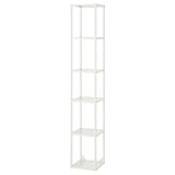 ENHET Armazón alto+estantes, blanco, 12x12x72 "