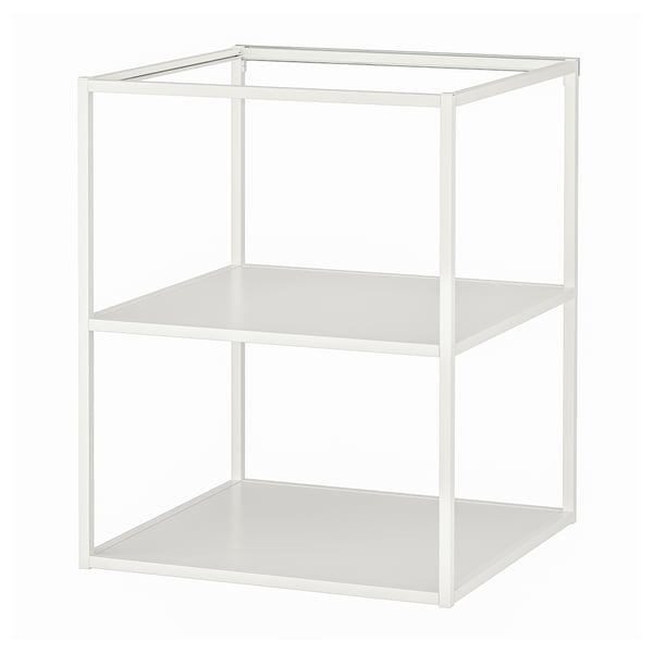 ENHET Armazón bajo con estantes, blanco, 24x24x30 "