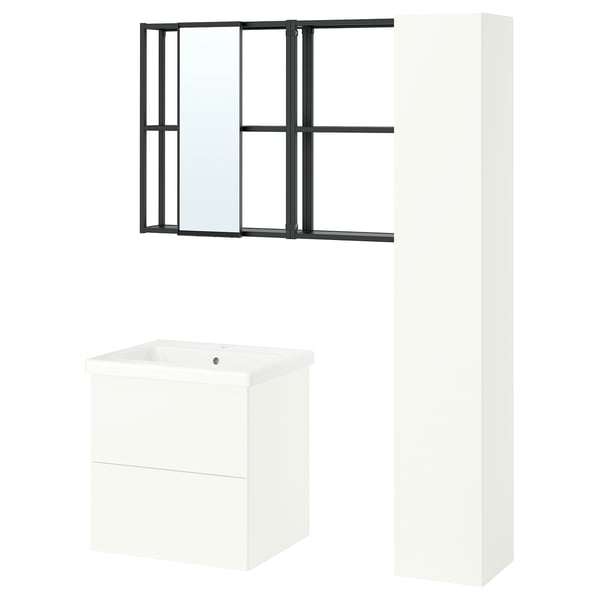 ENHET Baño, antracita/blanco, 24 "