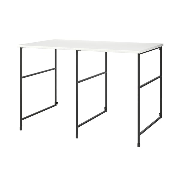 ENHET Combinación de almacenaje, antracita/blanco laminado, 61 1/2x34x40 5/8 "