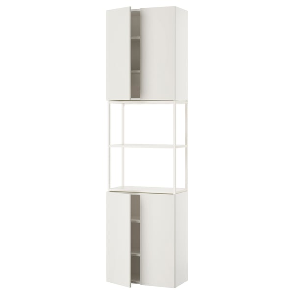 ENHET Combinación de almacenaje, blanco, 24x12 3/4x90 "