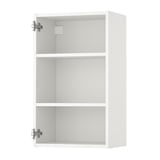 ENHET Gabinete de pared+2 estantes, blanco, 18x12x30 "