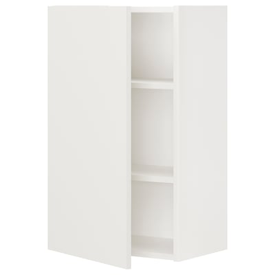 ENHET Gabinete de pared+2 estantes/puerta, blanco, 18x12 3/4x30 "