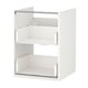 ENHET Mueble para baño+2 cajones, blanco, 18x18x24 "