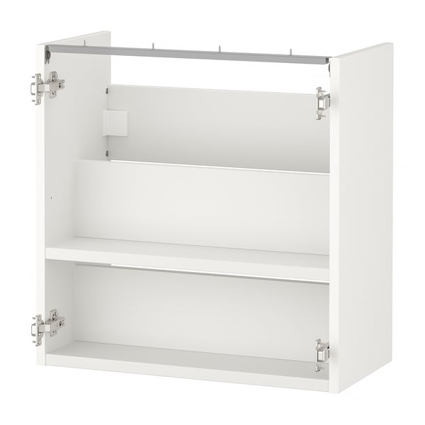 ENHET Mueble para baño+estante, blanco, 24x12x24 "