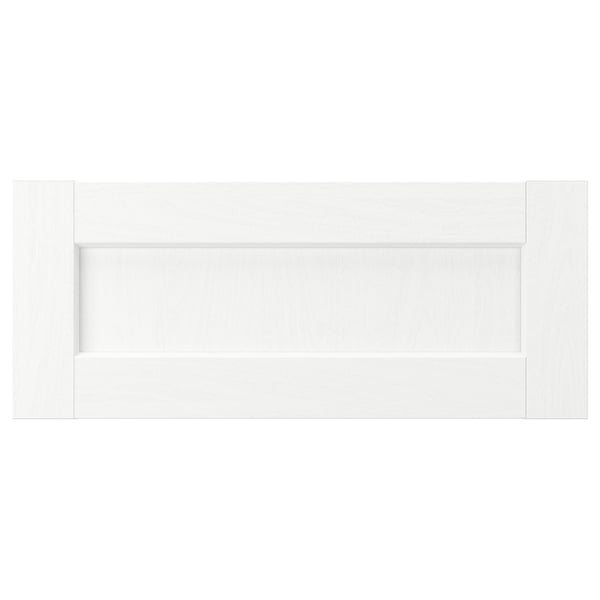 ENKÖPING Frente de cajón, blanco efecto madera, 24x10 "