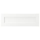 ENKÖPING Frente de cajón, blanco efecto madera, 30x10 "