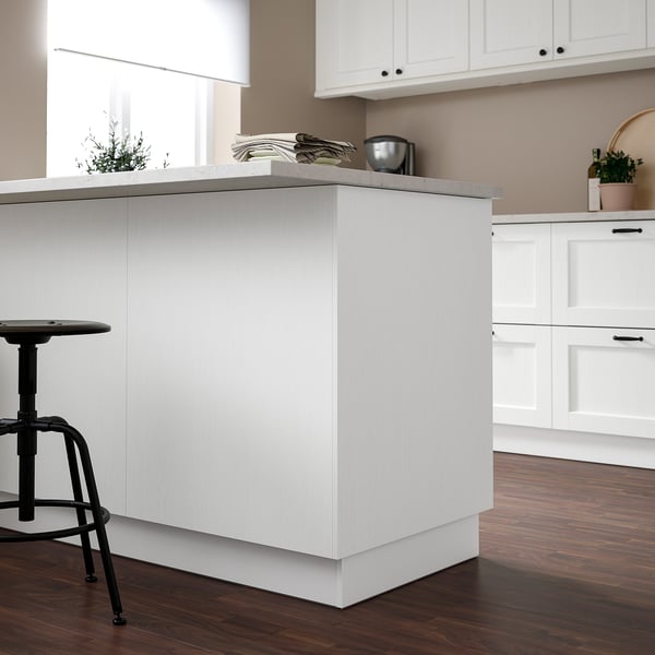 ENKÖPING Panel lateral, blanco efecto madera, 26x36 "