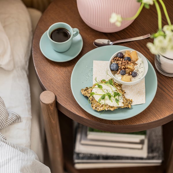 FÄRGKLAR Plato, mate turquesa claro, 8 "