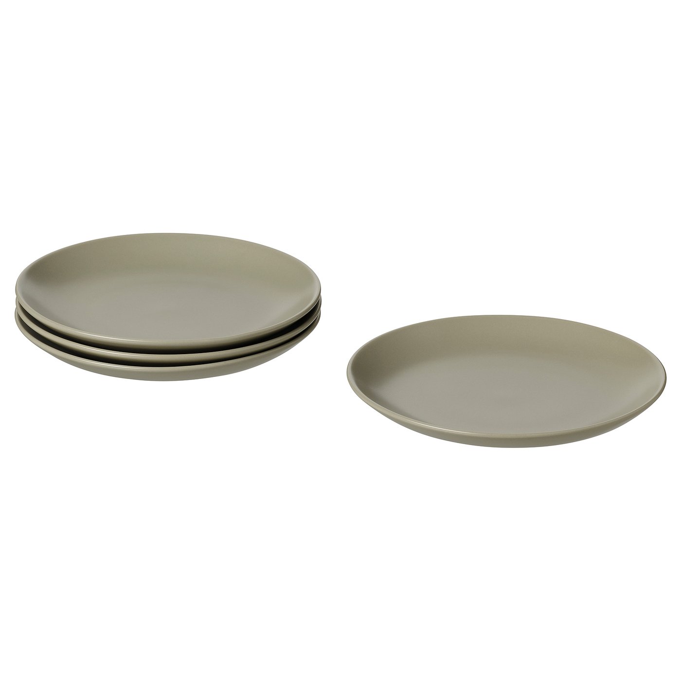 FÄRGKLAR Plato, mate verde, 8 "
