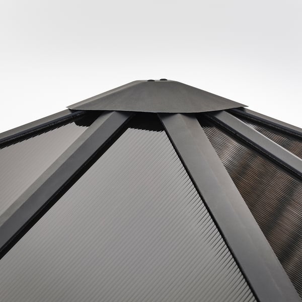 FÅGELÖN Toldo, negro/negro, 118 1/8x118 1/8 "