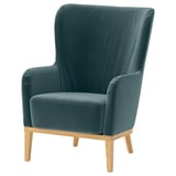 FAGERBACKEN Funda para sillón, Alhamn azul grisáceo oscuro