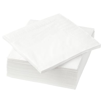 FANTASTISK Servilleta de papel, blanco, 9 ½x9 ½ "