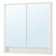 FAXÄLVEN Gabinete de espejo+luz integrada, blanco, 36x6x37 "