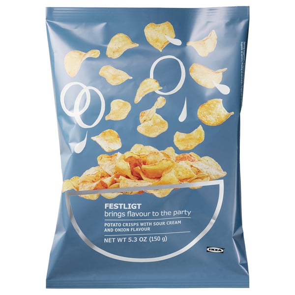 FESTLIGT Papas fritas, crema agria/cebolla, 5 oz