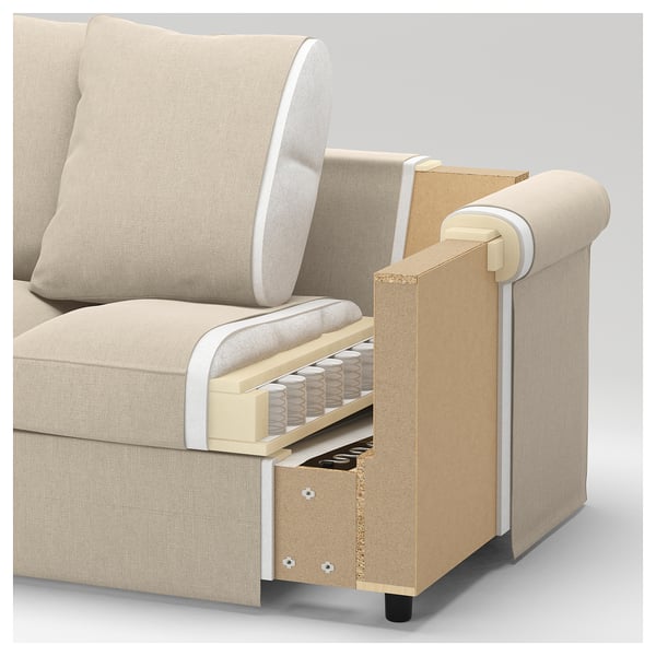 FINNALA Armazón sofá cama 2 plazas, Grann/Bomstad negro