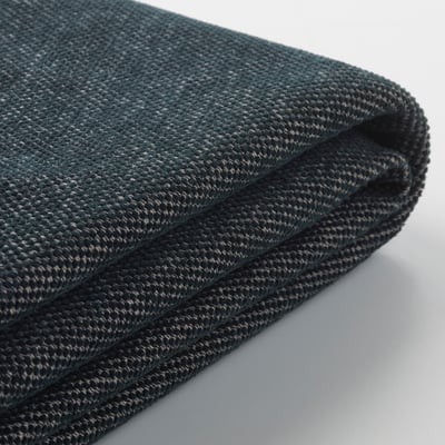 FINNALA Funda para sofá cama, +chaise longue/Tallmyra negro/gris