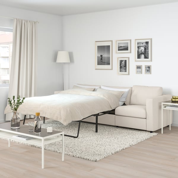 FINNALA Sofá cama, Gunnared beige