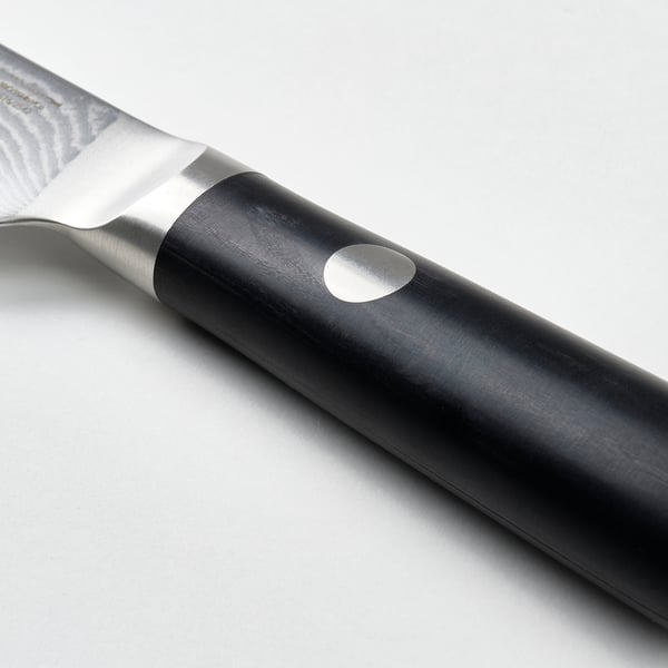FJÄLLRÖDING Cuchillo para pelar, acero de Damasco/negro, 4 "
